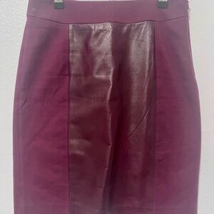 Banana Republic Red Pencil Skirt Knee-Length Workwear 2